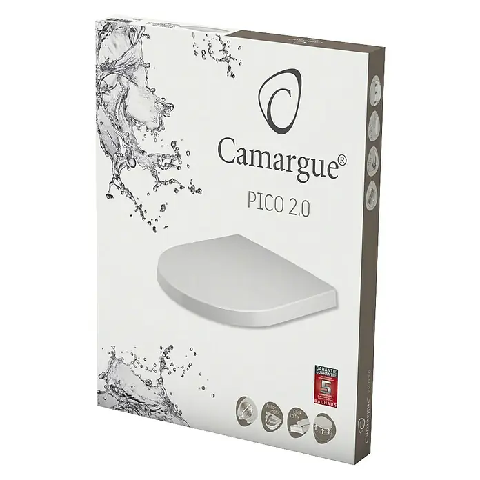 Camargue WC daska Pico 2.0 - Samospuštajuća, Duroplast, Bijele boje