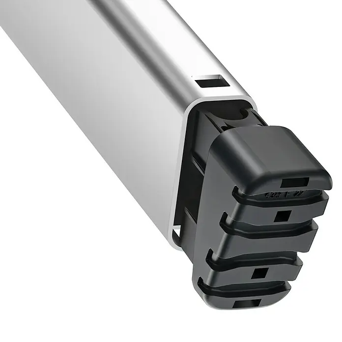 Hailo Stojeće ljestve s gazištem XXL - Radna visina: 2,6 m, Broj stuba: 4 stepenice, Dubina gazišta: 130 mm, Aluminij
