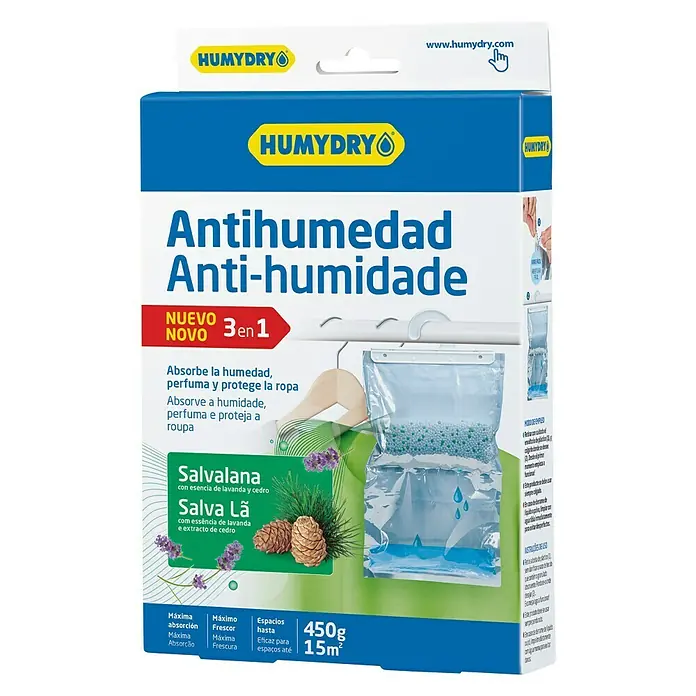 Humydry Antihumedad Percha Salvalana - Lavanda, 450 g