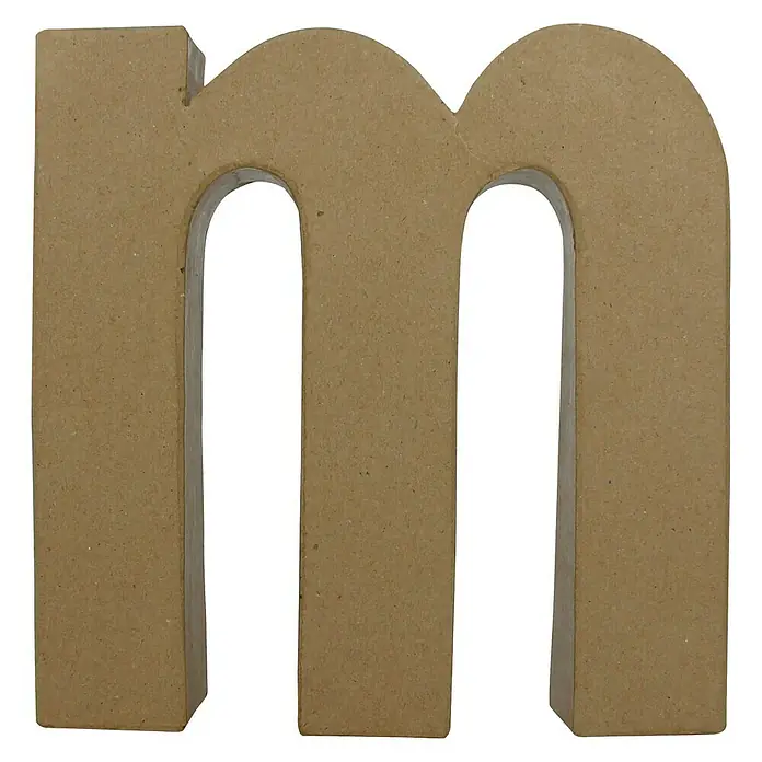 Décopatch Letra de cartón Fantasía - Motivo: M, Cartón, L x An x Al: 23 x 5 x 22 cm