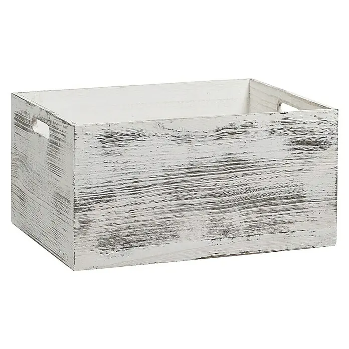 Zeller Present Holzkiste - L x B x H: 40 x 30 x 20 cm, Holz - Linke Seitenansicht
