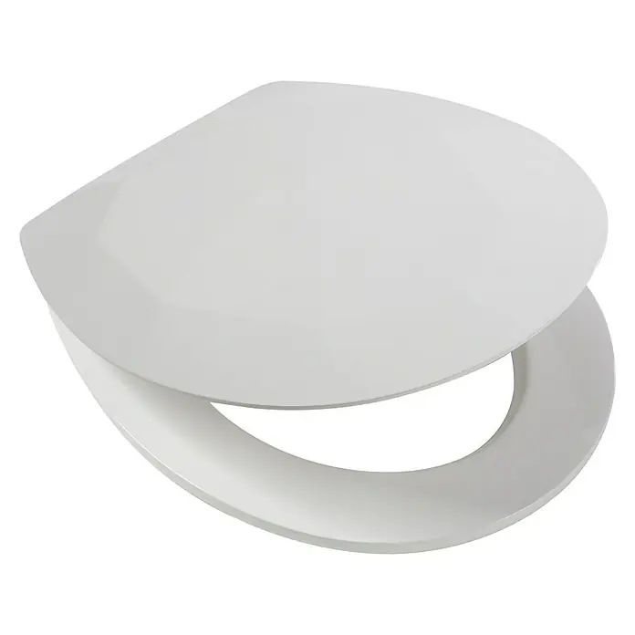 Poseidon WC-Sitz Brillant - Mit Absenkautomatik, Holz, Abnehmbar, Weiß