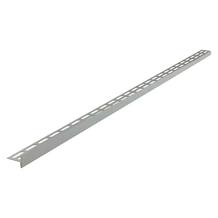 Alcaplast Fliesenprofil Rechts - Edelstahl, Silber, 100 x 2,95 cm, 14 mm Kantenhöhe