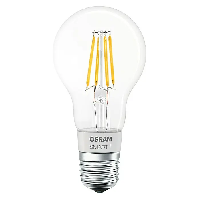 Ledvance LED-Leuchtmittel A 60 Filament - 5,5 W, E27, Transparent, Birnenform