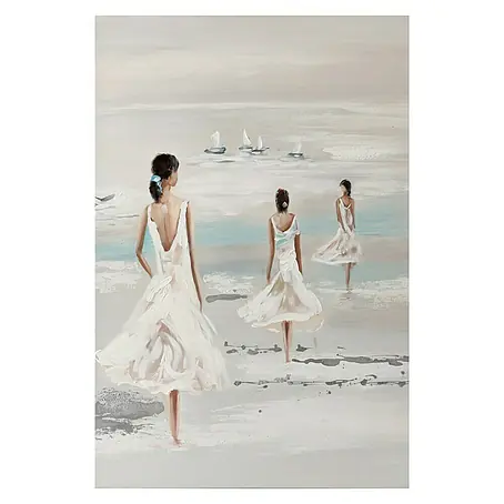 Cuadro pintado a mano Dipinto Women in depth