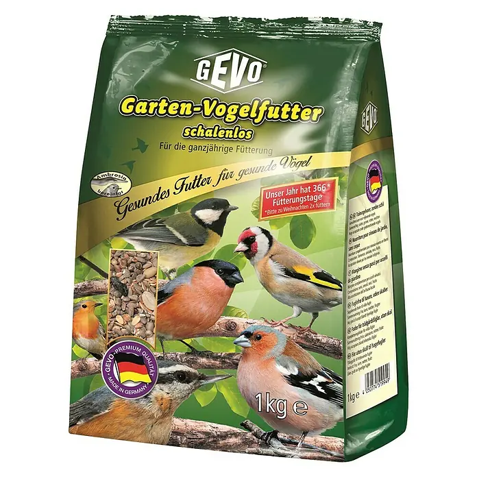 Gevo Wildvogelfutter - 1 kg, Schalenlos - Vorderansicht