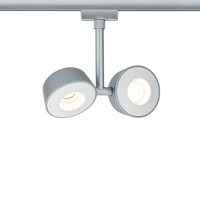 Paulmann URail LED-Spot Double Pellet - 2 x 4 W, Lichtfarbe: Warmweiß - Vorderansicht