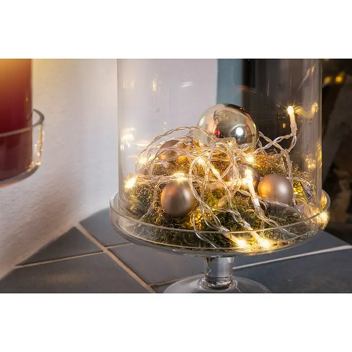 Konstsmide Led-feestverlichting - Binnen, 10 lampen, Lengte: 1,35 m, Warm wit