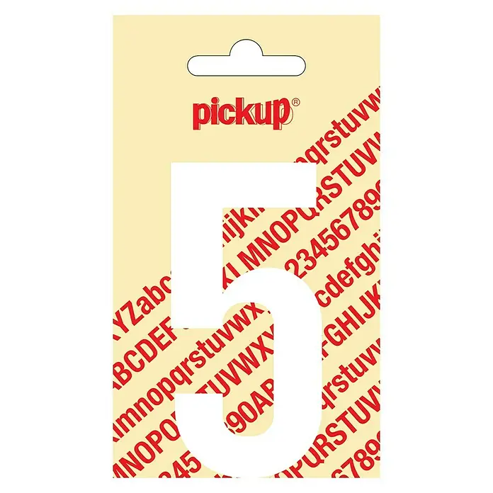 Pickup Naljepnica - Motiv: 5, Bijele boje, Visina: 90 mm