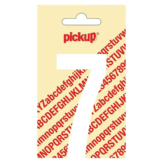 Pickup Naljepnica - Motiv: 7, Bijele boje, Visina: 90 mm