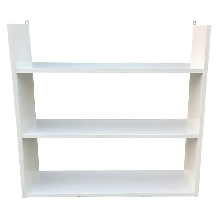 BHP Wandregal - L x B x H: 18 x 70 x 67 cm, Weiß - Vorderansicht