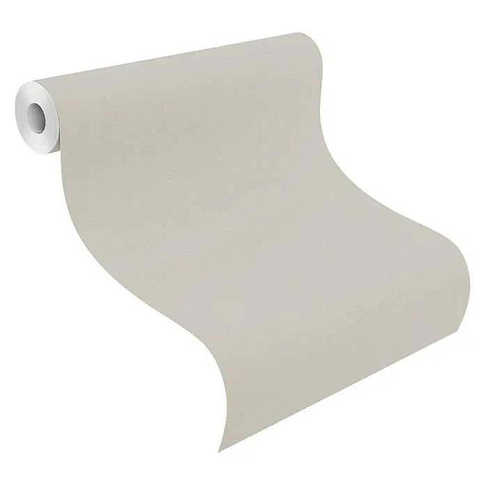 Rasch Vliestapete Flitter - Greige, Uni, 10,05 x 0,53 m
