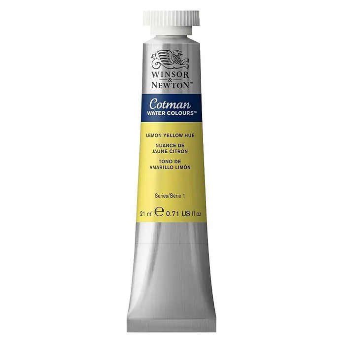 Winsor & Newton Cotman Akvarel boja - Limun žute boje, 21 ml, Tuba - Pogled sprijeda
