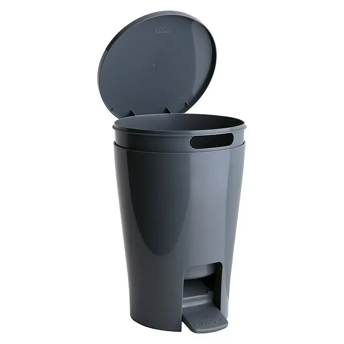 Tatay Cubo con pedal Diabolo - 5 l, Antracita, Redonda, Plástico