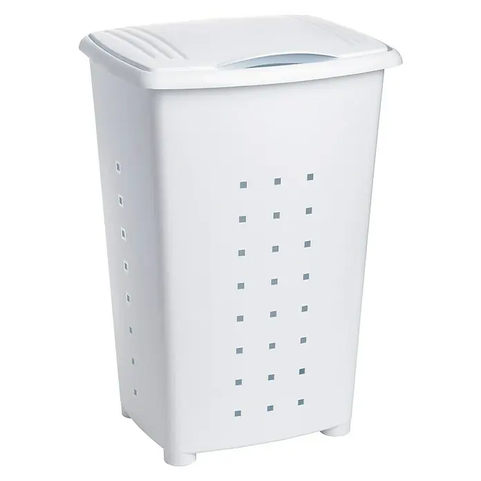 Tatay Cubo para la ropa Millenium - 60 l, Blanco, Plástico