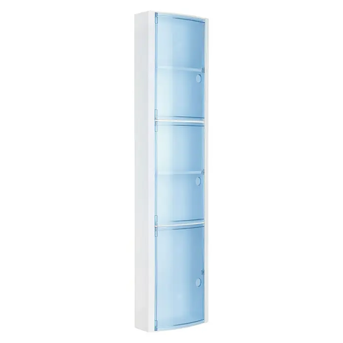 Tatay Columna de baño - 10 x 22 x 90,5 cm, Blanco/Azul