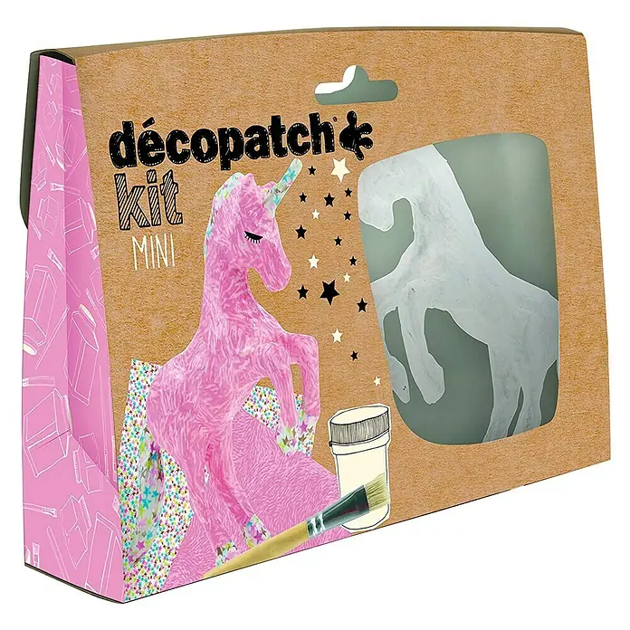 Décopatch Kit básico unicornio - Material: Cartón
