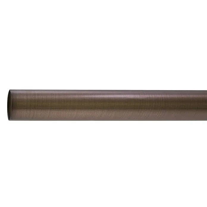 Gardinenstange - Bronze, Länge: 240 cm, Durchmesser: 25 mm - Vorderansicht