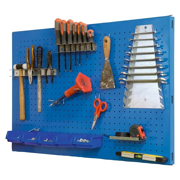 Simonrack Panelclick Panel perforado - L x An: 90 x 40 cm, Azul