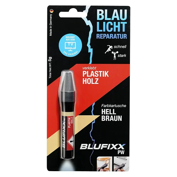 Blufixx Ersatzkartusche Blufixx PW - Hellbraun, 5 g, Holz/Kunststoff - Vorderansicht