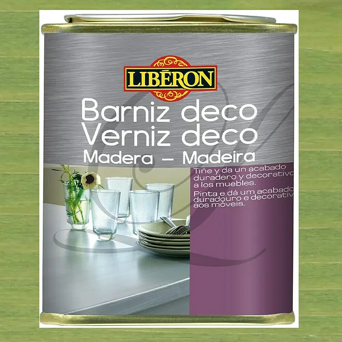 Libéron Barniz para madera Bloom - Kiwi, 250 ml, Satinado