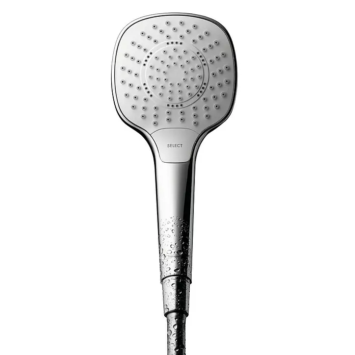 Hansgrohe Teleducha MySelect E - Número de funciones: 3 ud., Diámetro: 11 cm, Blanco/Cromado