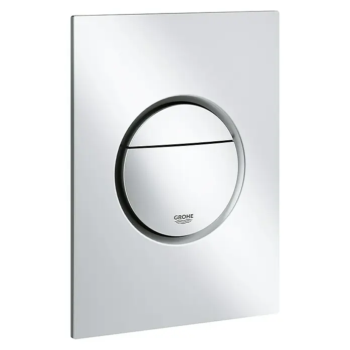Grohe Betätigungsplatte Nova Cosmopolitan S - Chrom matt, 2-Mengen-Spülung - Vorderansicht