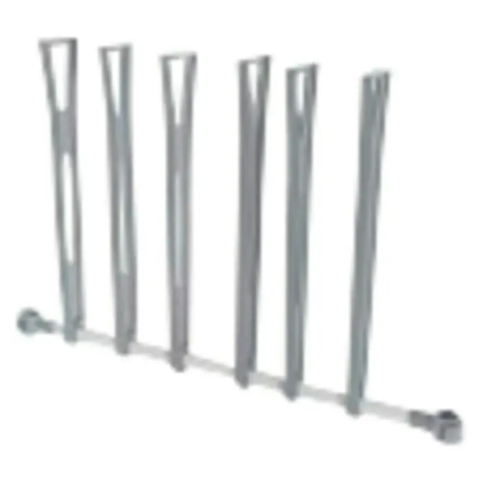 Organizador para botas - L x An x Al: 68 x 3 x 45 cm, Plateado, Apto para: 3 pares de botas
