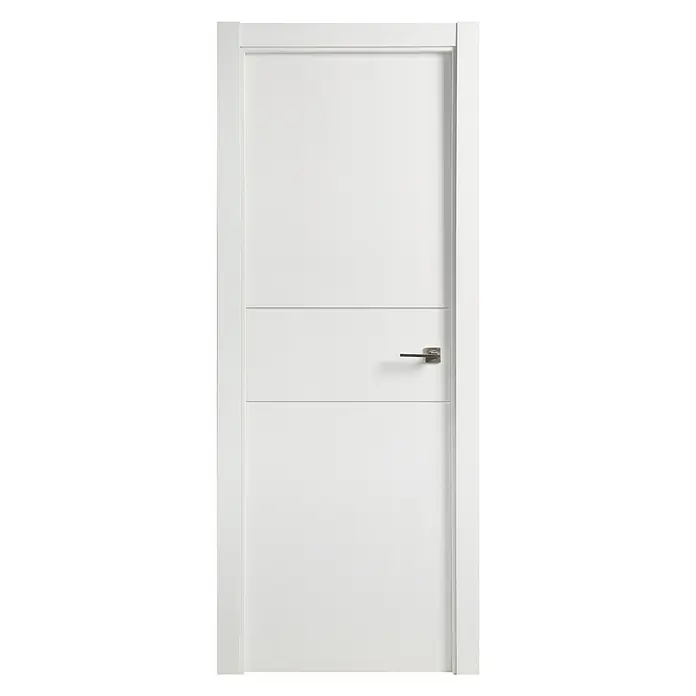 Solid Elements Puerta interior Munich - 72,5 x 203 cm, Apertura según normativa: Izquierda, Blanco lacado, Macizo, Ciega