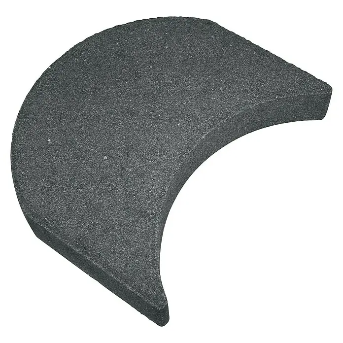 Mähstein Mähroboter-Randplatte - Anthrazit, 15 x 24 x 4,2 cm, Beton