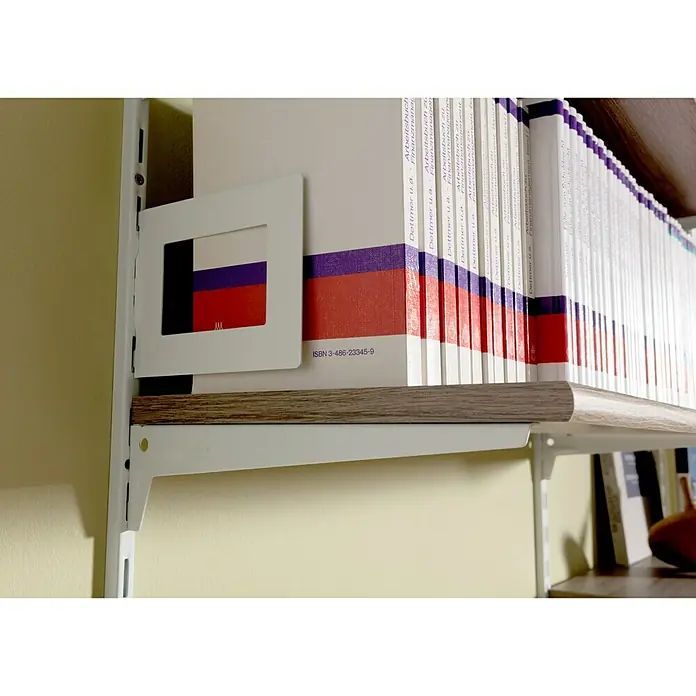 Element System Kutni nosač polica - Duljina: 18 cm, Bijele boje, Opteretivost: 55 kg, 1 par - Detaljan prikaz