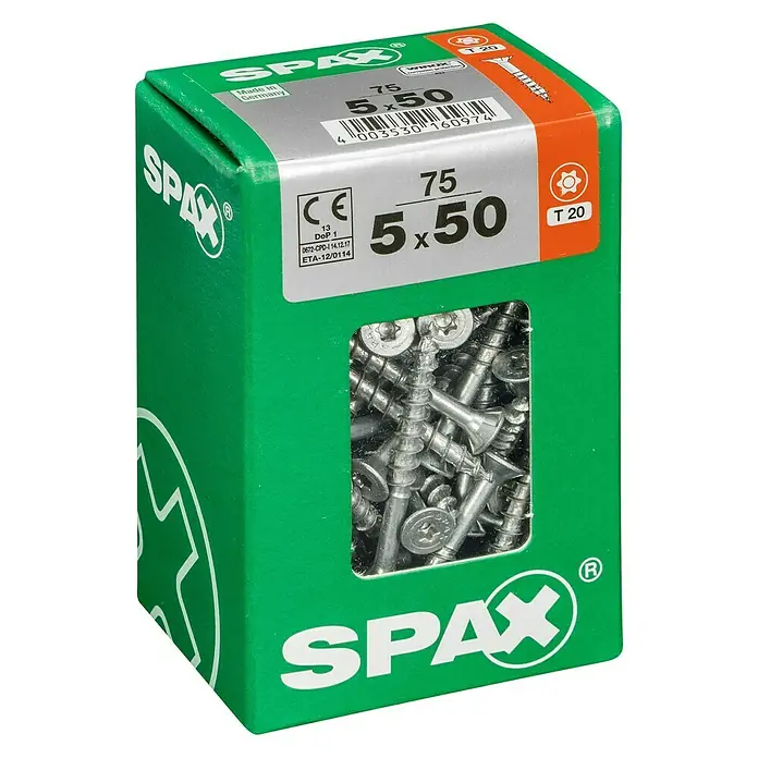 Spax Univerzalni vijak T-Star plus - Ø x D: 4,5 x 40 mm, T-Star plus, 175 kom. - Pogled s lijeve strane