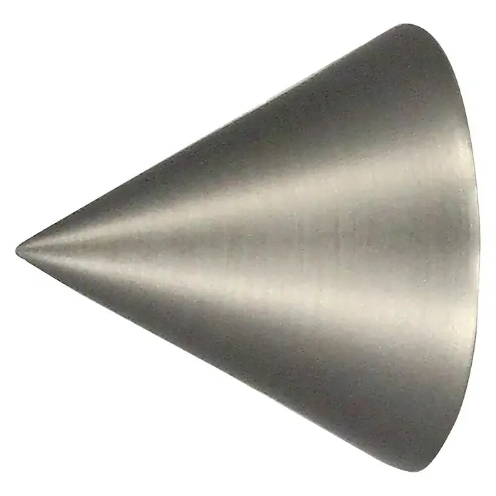 Expo Ambiente Krajnji element Cone - Izgled plemenitog čelika, 16 mm - Pogled sprijeda