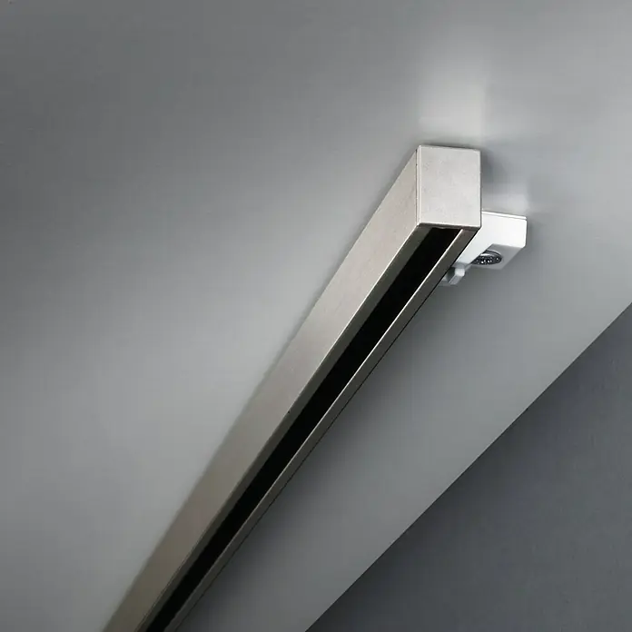 Expo Ambiente Gardinenprofil Smart Set - Anzahl Läufe: 1 Stk., Silber, 120 cm