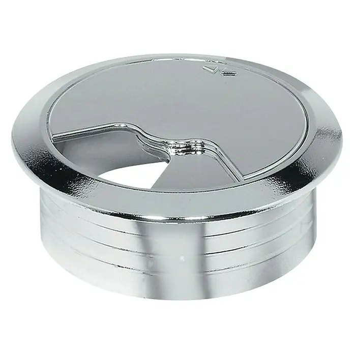 Häfele Kabeldoorvoer - Diameter: 60 mm, Zilver - Vooraanzicht