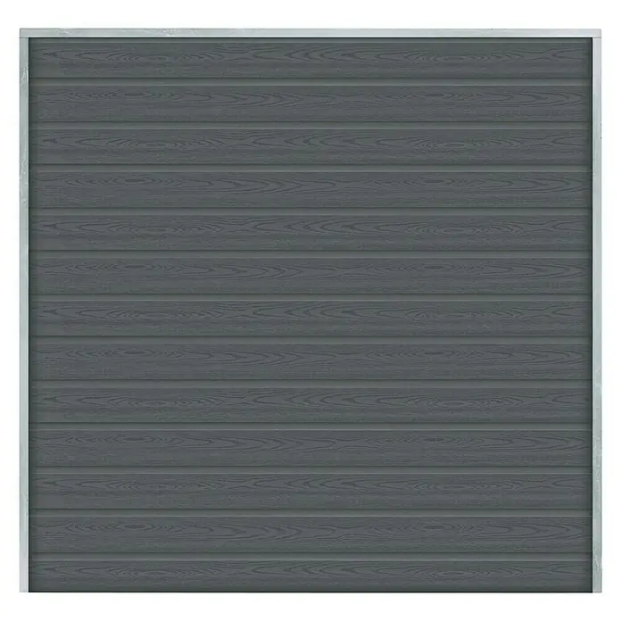 Plus Sichtschutzelement Artura - 180 x 175 cm, Schiefergrau - Vorderansicht