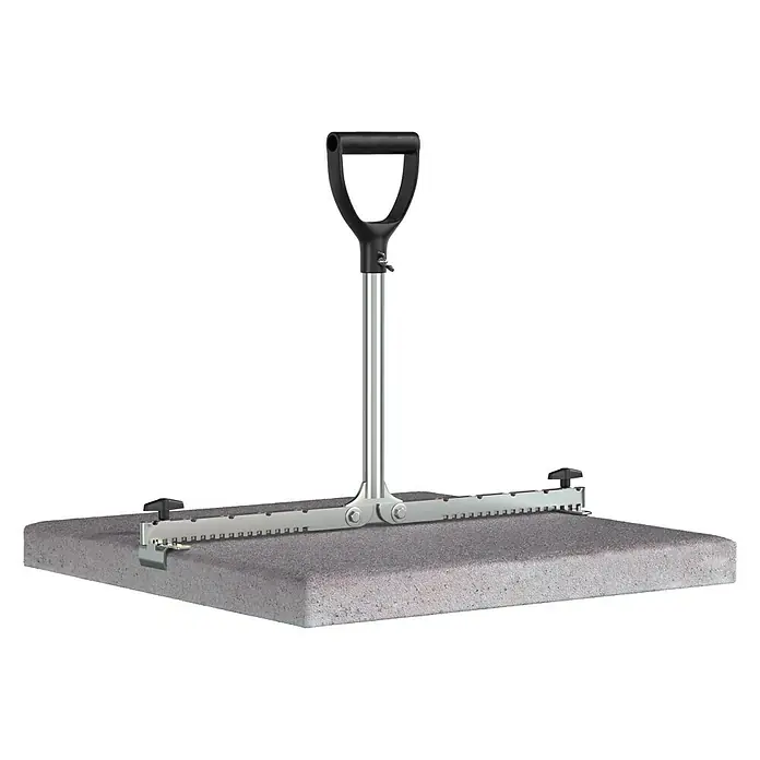 Langfit Plattenheber MS-PH2062L - Geeignet für: Terrassenplatten, Plattengröße: 30 - 62 cm - Vorderansicht