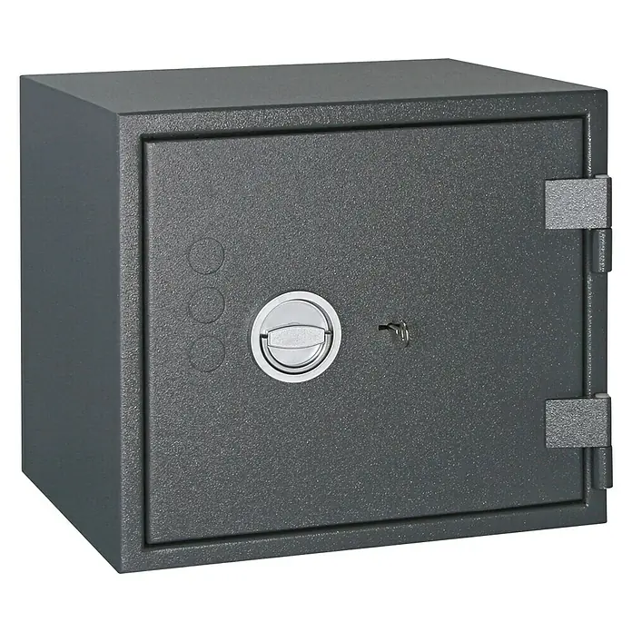 Format Brandschutztresor PSL 3 - Doppelbart-Hochsicherheitsschloss, L x B x H: 450 x 505 x 450 mm - Vorderansicht