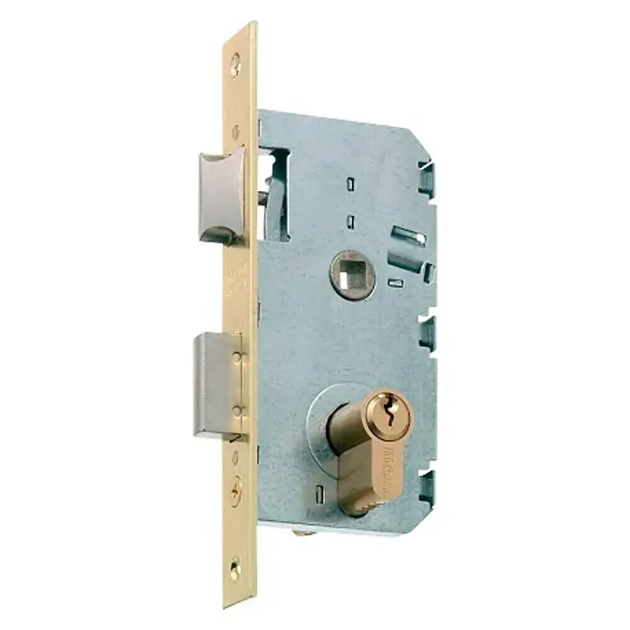 Tesa Assa Abloy Cerradura de embutir de puerta de entrada 20305VIHN - Izquierda/Derecha, Niquel