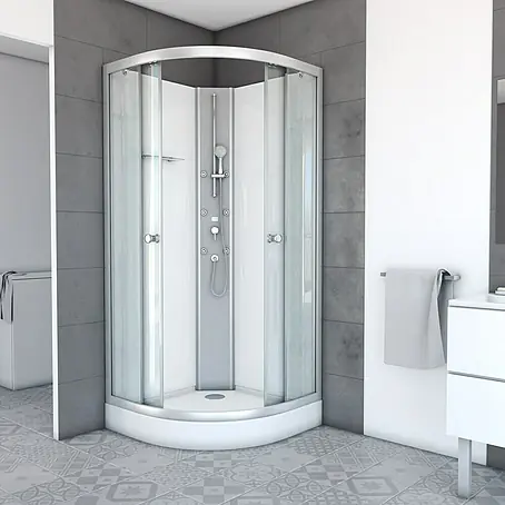 Designdusche White Ocean