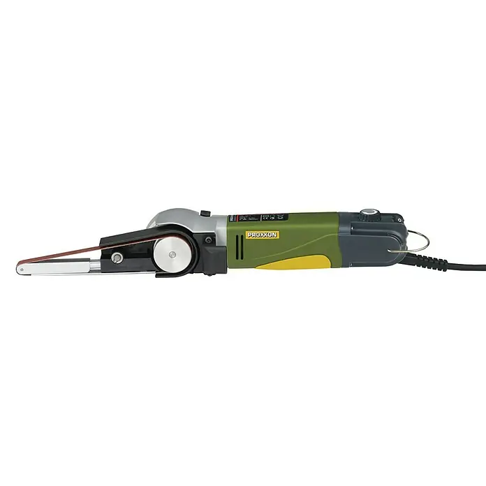 Proxxon Micromot Lijadora de banda BS/E - 80 W, 10 x 330 mm - Vista de perfil izquierdo