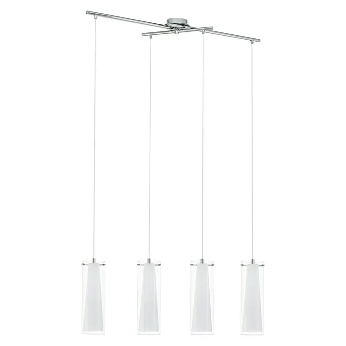 Eglo Pinto Lámpara colgante - 240 W, L x An x Al: 90,5 x 36 x 110 cm, Cromo, E27 - Vista frontal