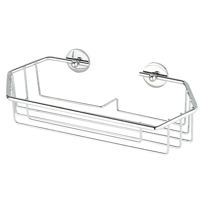 Tesa Kupaonska tuš polica BT140P - 270 x 126 x 77 mm, Jednokatno, Šesterokutno