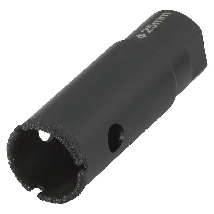 Wolfcraft Dijamantna kruna za bušenje rupa Ceramic Winkelschleifer - Promjer provrta: 25 mm, Dubina reza: 45 mm, M14 navoj
