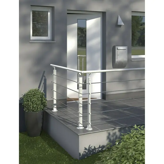 Solid Elements Pieza angular para esquinas de barandillas Sow 210 - Blanco, Acero inoxidable
