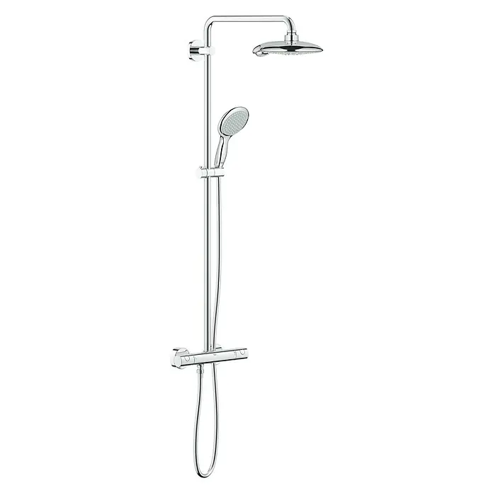 Grohe Duschsystem Euphoria Power&Soul 190 - Lochabstand: 101,6 cm, Anzahl Strahlarten: 4 Stk., Chrom - Vorderansicht