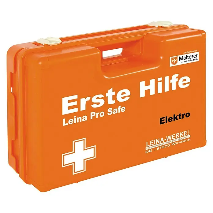 Leina-Werke Erste-Hilfe-Koffer Pro Safe Elektro - DIN 13157, Elektrobetriebe, Orange