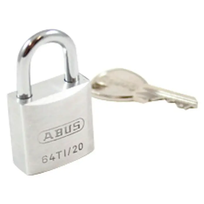 Abus Titalium Candado 64TI/20 - An x Al: 20 x 34 mm, Material estribo: Acero especial endurecido