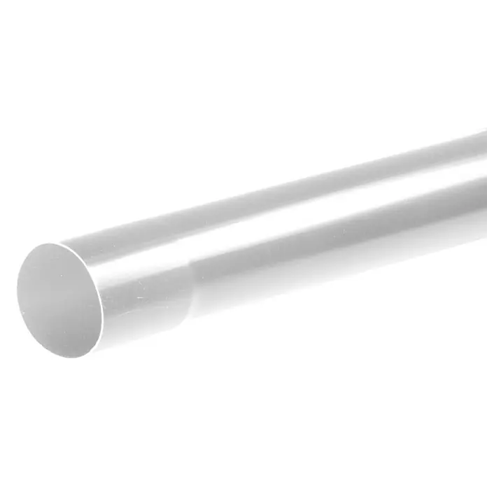 Dakota Tubo bajante - Ø 80 mm, Largo: 1 m, PVC, Blanco