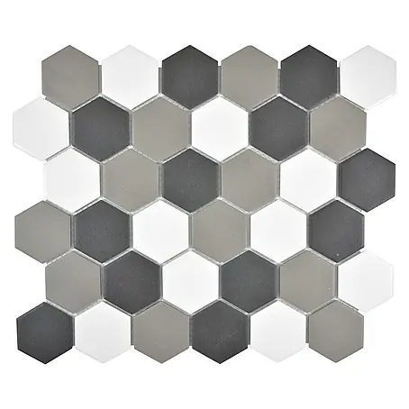 Mosaikfliese Hexagon Mix CU HX150